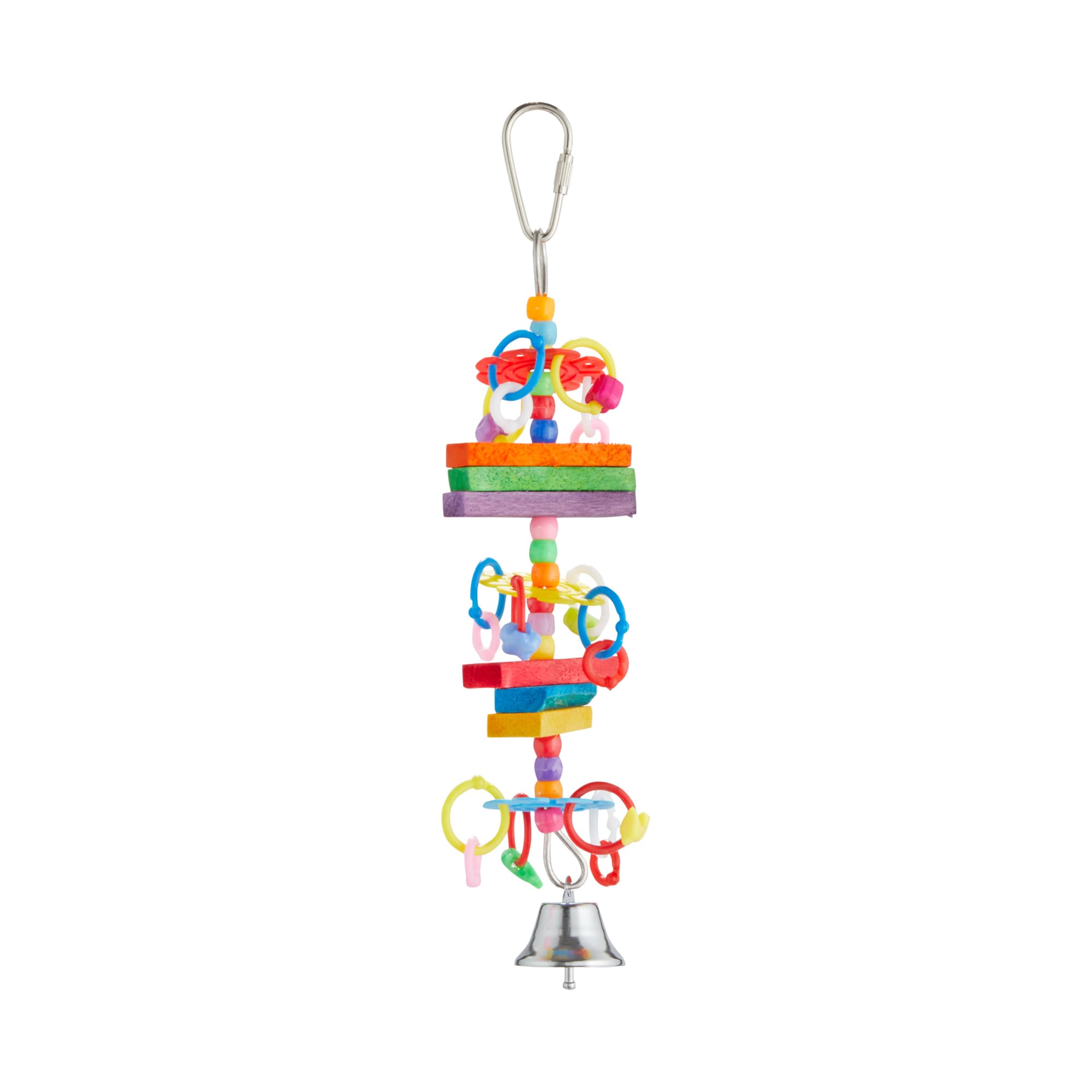 You  Me Block n Beads Noisemaking Bird Toy， Small