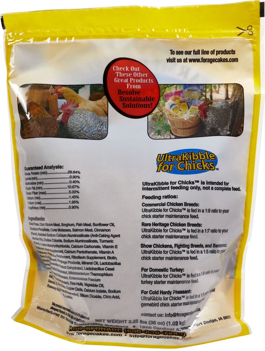 Farmers' Helper UltraKibble Chick Treats， 2.25-lb bag