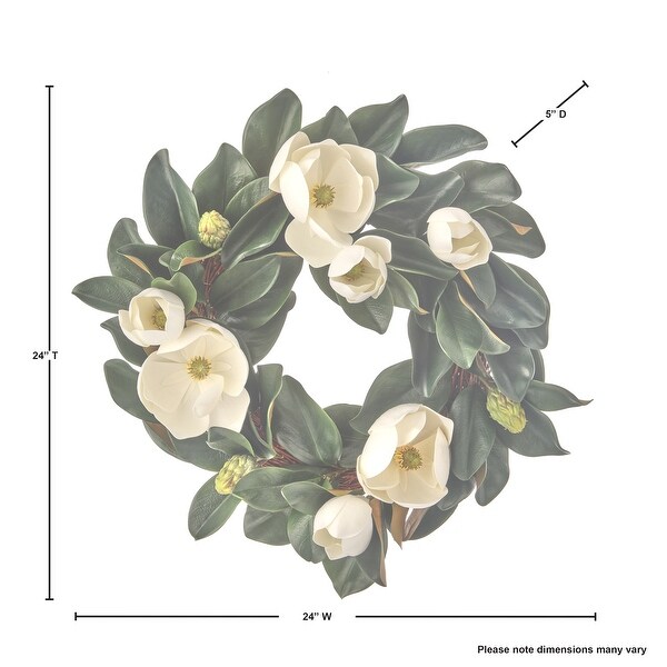 Veranda Magnolia Wreath 24