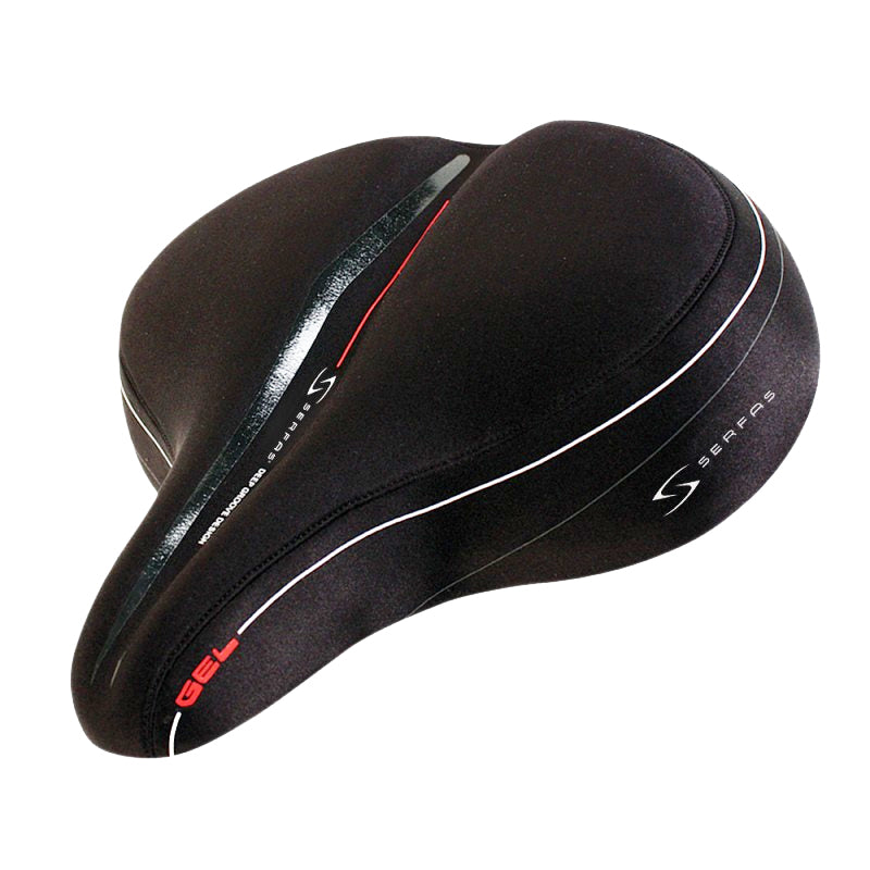 Serfas Full Suspension Cruiser Saddle - Black
