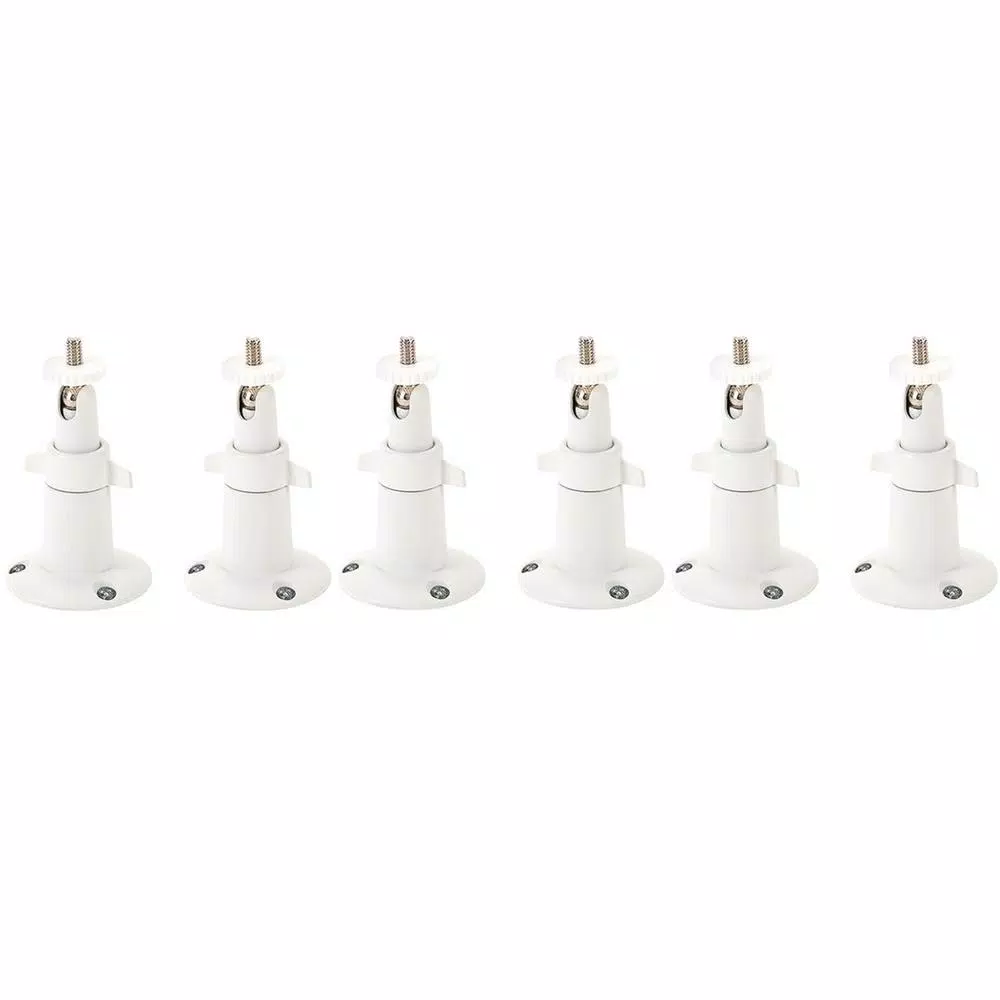 Wasserstein White Security Wall Mount for Arlo/Arlo Pro (6-Pack) and#8211; XDC Depot