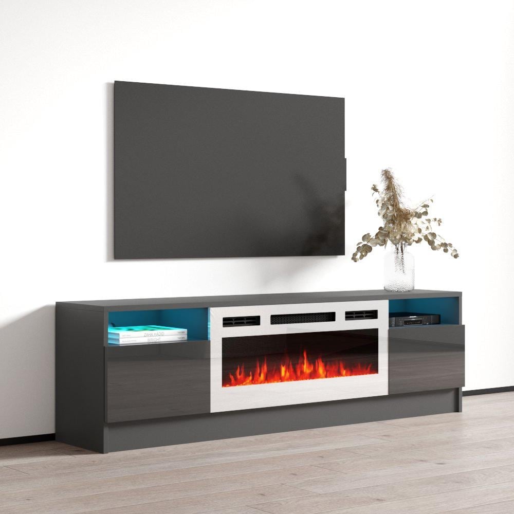 Duke 01 WH EF Electric Fireplace 63\