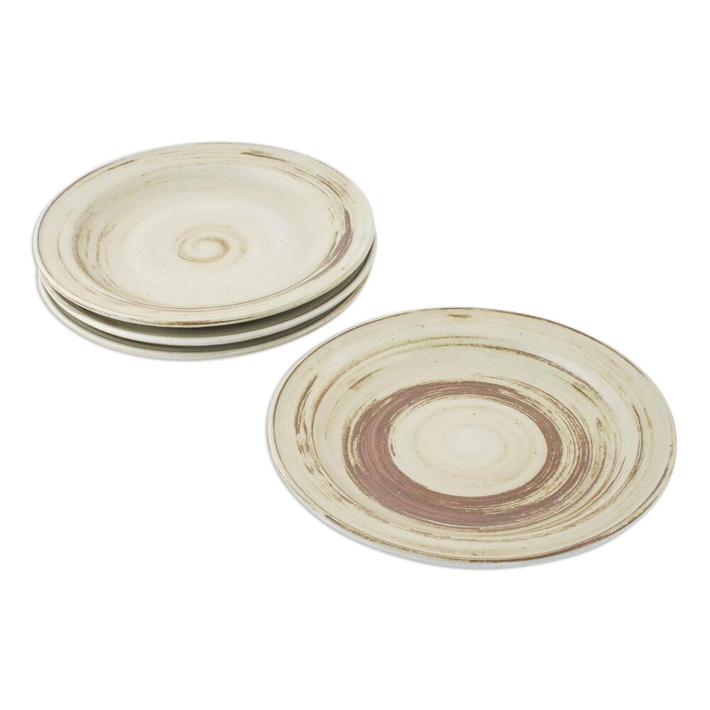 Handmade Typhoon Ceramic dinner plates (Thailand)