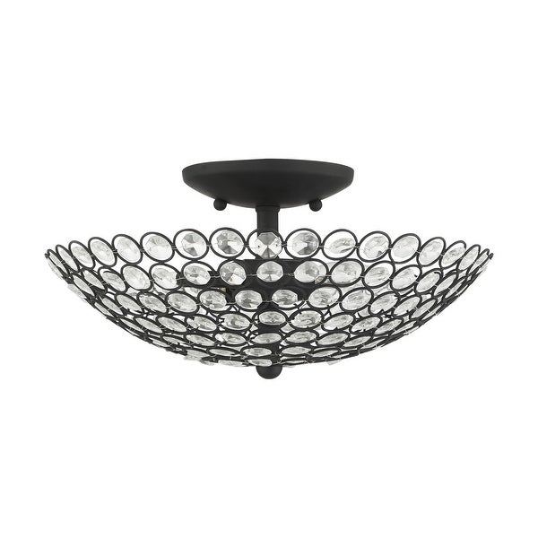 Livex Lighting Cassandra 2 Light 13 Wide Semi-Flush Bowl Ceiling