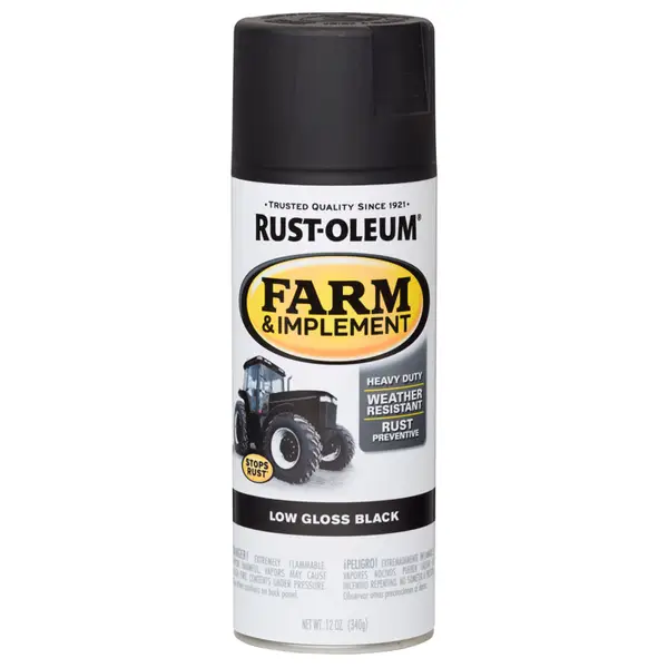 Rust-Oleum Farm and Implement Low Gloss Black Spray Paint