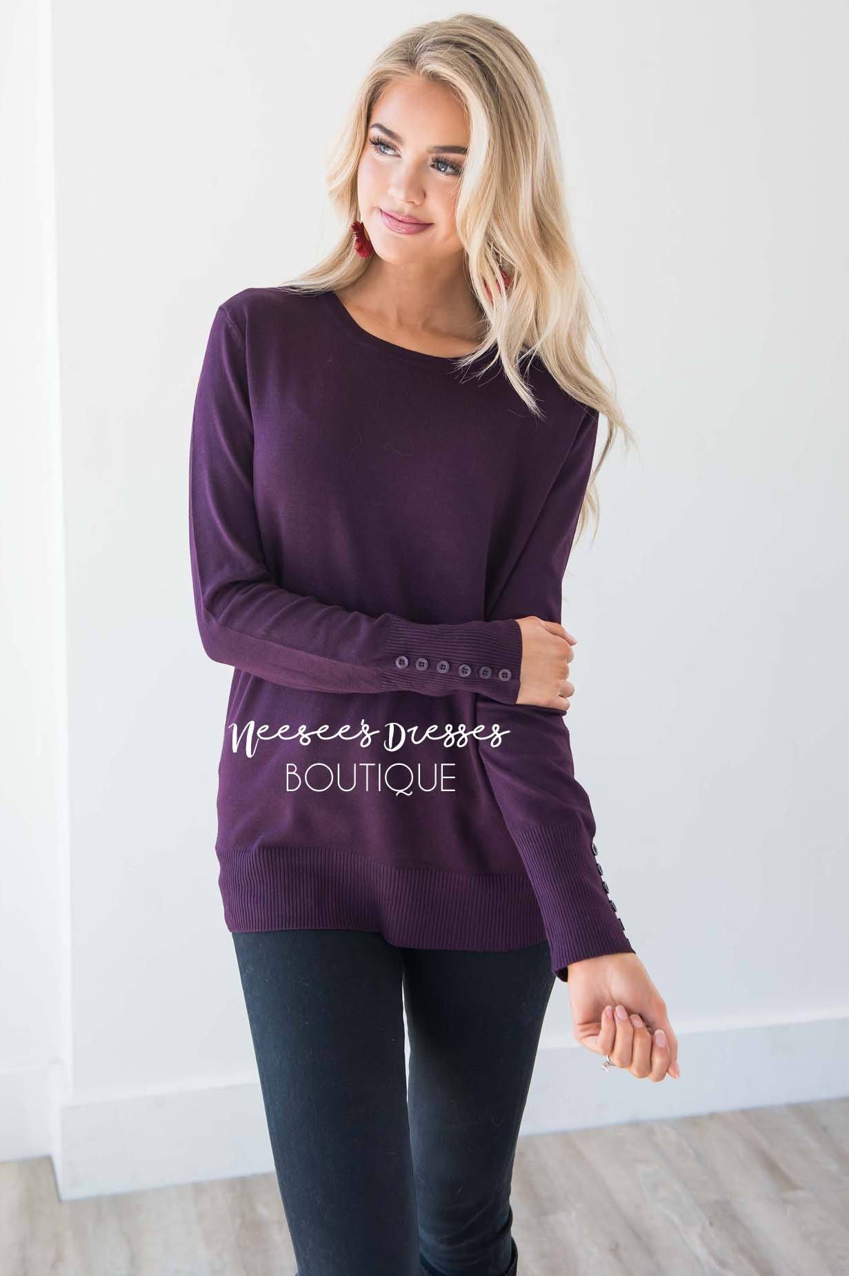 In Love with Fall Button Sleeve Sweater