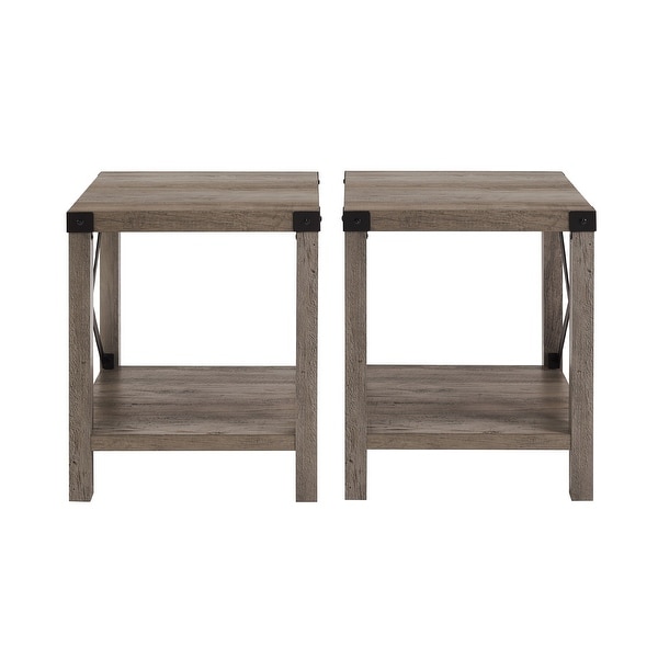 Middlebrook Kujawa 18-in. X-side Accent Table - Set of 2