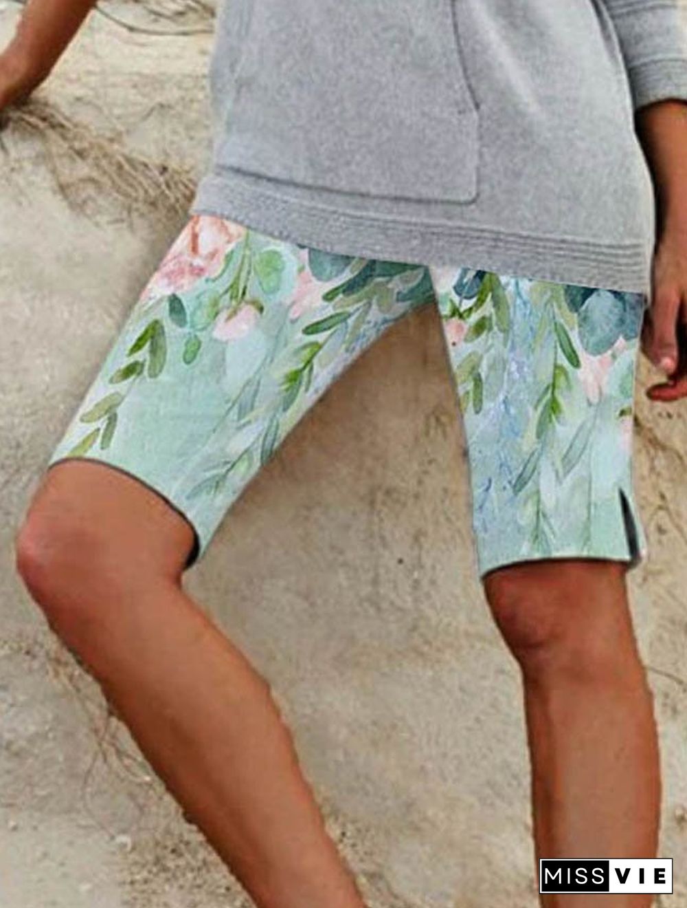 Floral Cotton-Blend Shorts