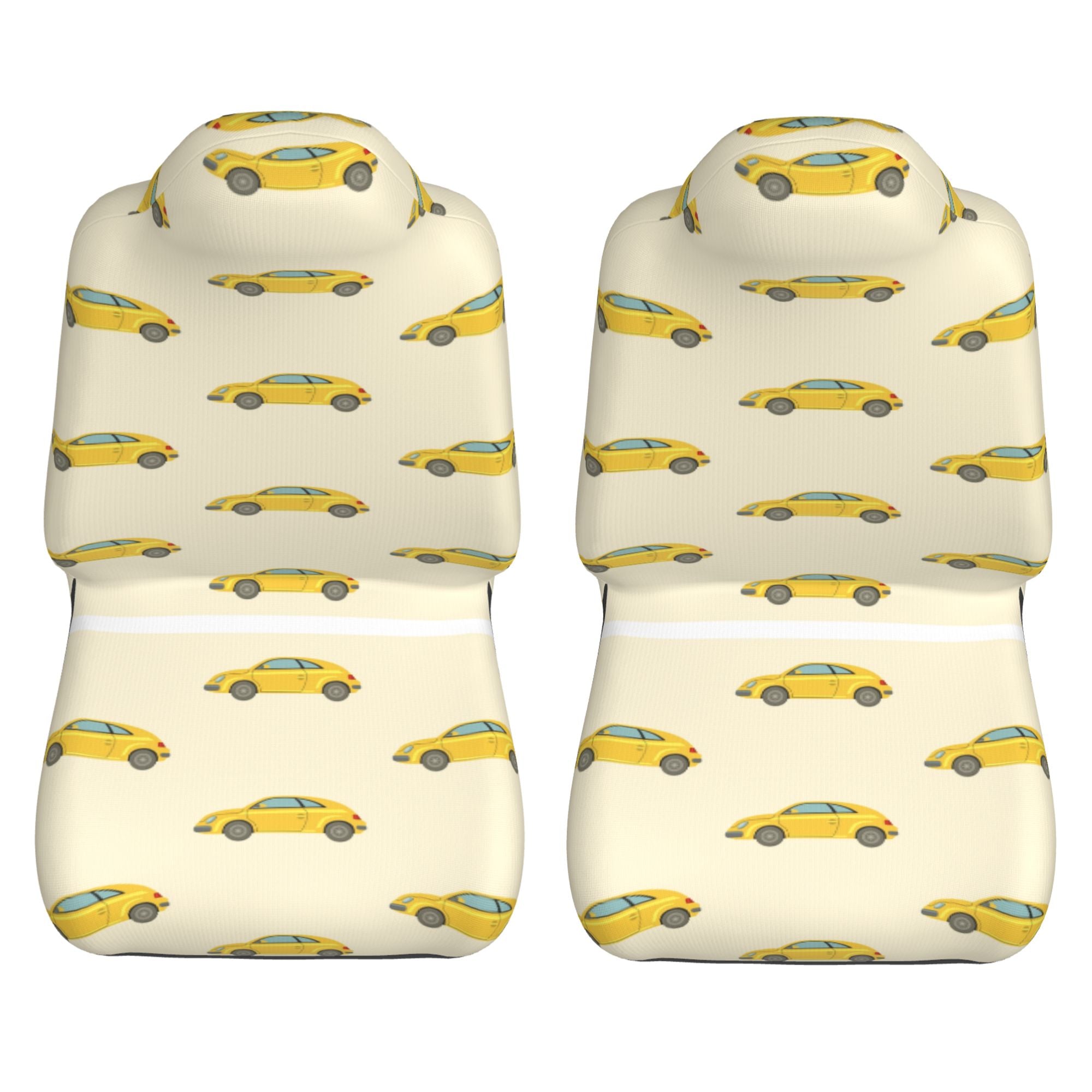 ZICANCN Car Seat Cover Taxi Print Car Front Seat Covers Protectors ， Automotive Seat Covers for Cars Trucks Suv