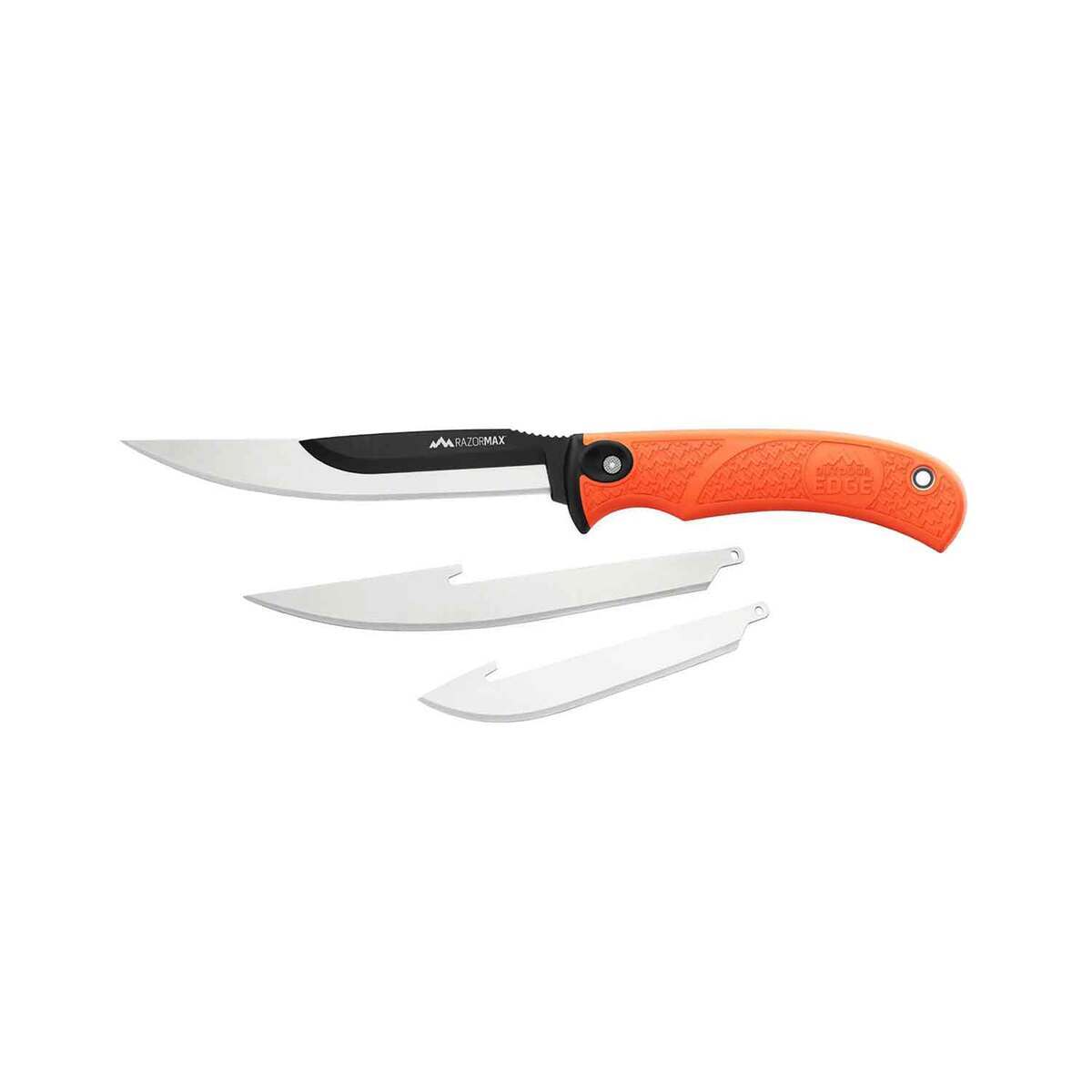 Outdoor Edge RazorMax 3.5 inch Fixed Blade Knife  Orange  Orange