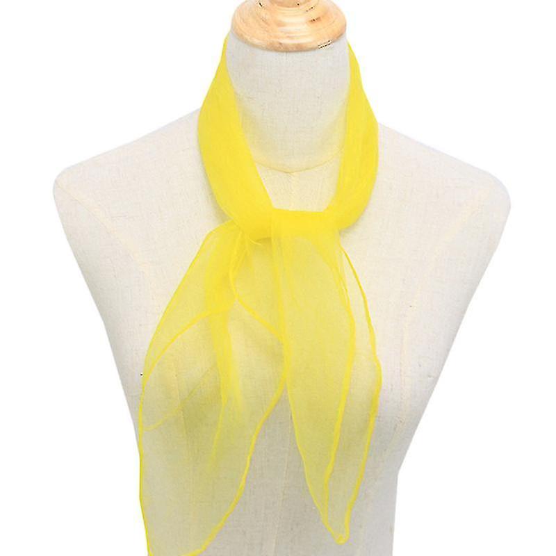 Women Solid Sheer Scarf Fashion Scarves Neck Tie Head Wrap