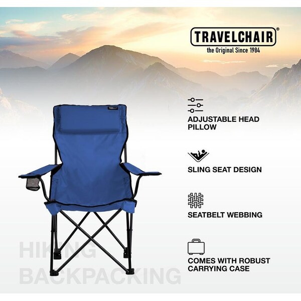 TravelChair Classic Bubba Folding Camp Chair (Blue)