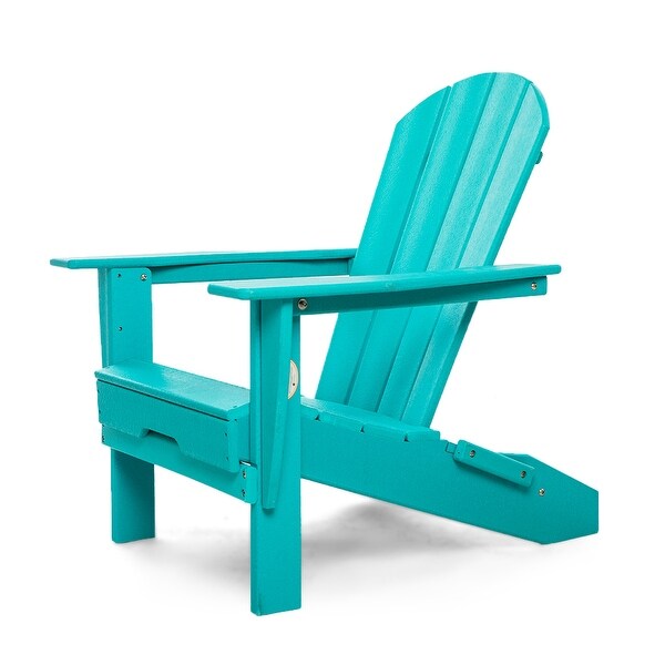 All Weather Folding Adirondack Chair，HDPE Recyclable Plastic