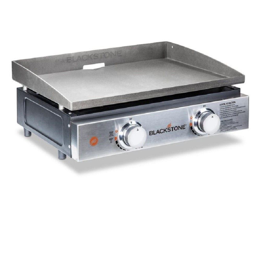 22 Tabletop Griddle with Stainless Steel Front Plate ;