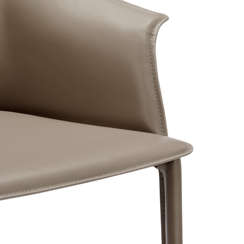 Callie Recycled Leather Dining Arm Chair   Modern   Dining Chairs   by New Pacific Direct Inc.  Houzz