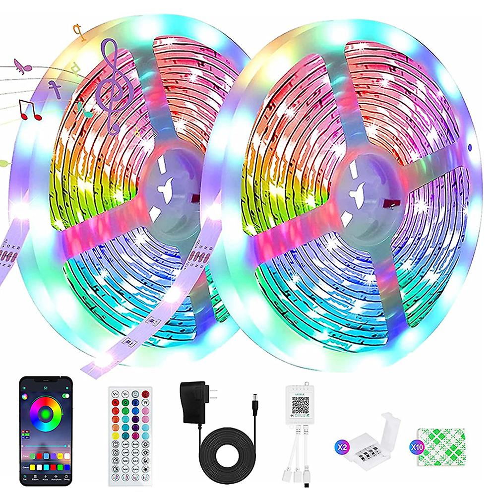 Led Strip Lights 32.8ft Smart Light Strips With App Control Remote， 5050 Rgb Led Lights