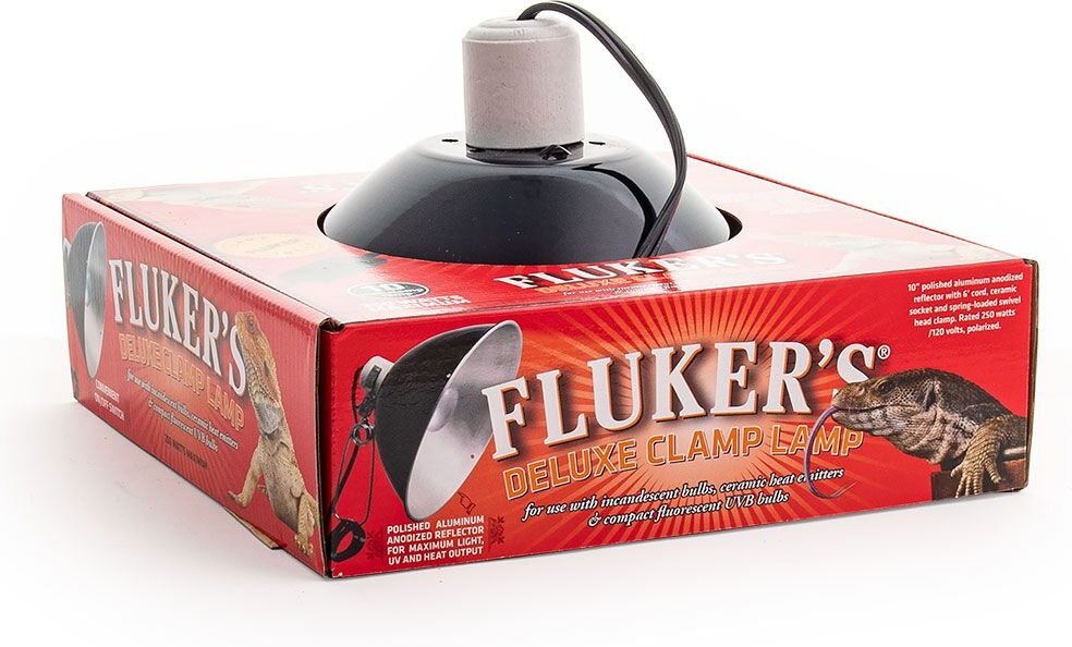 Fluker's 10-in Reptile Clamp Lamp and Switch