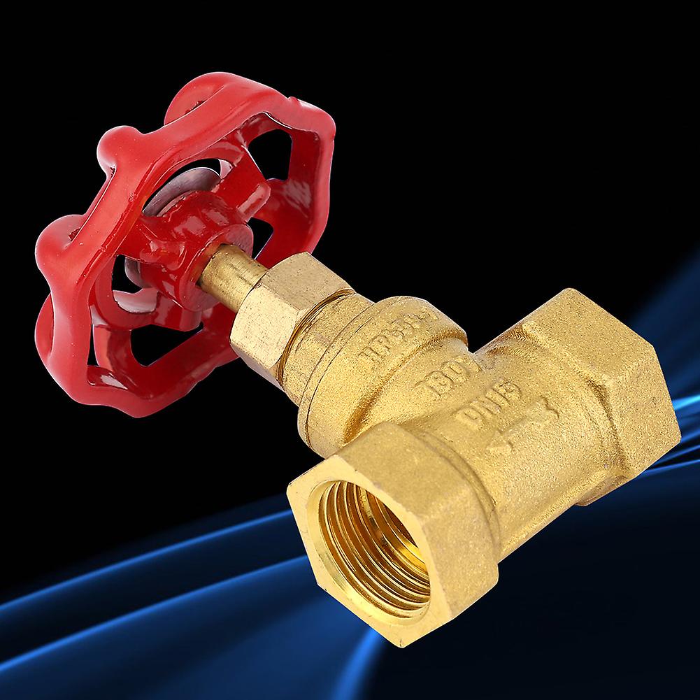 Dn15 G1/2in Brass Globe Shut-off Valve Female Thread Two Seals Stop Valve For Water Gas