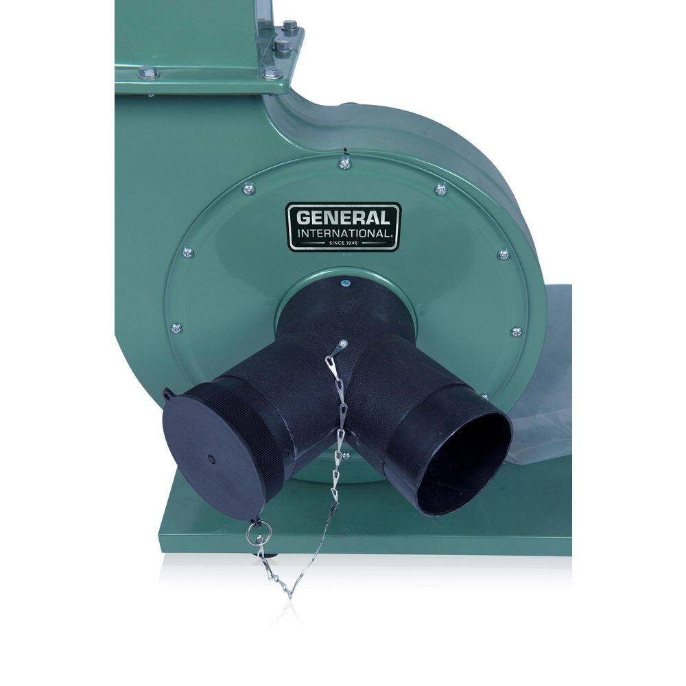 General International 1.5 HP 14-Amp Commercial Dust Collector with 2 Micron Bag (120V 1Phase) 10-105 M1