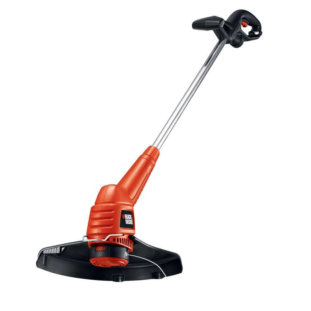 BLACK+DECKER 13 in. 4.0 Amp Corded Electric Straight Shaft Single Line 2-In-1 String Trimmer  Lawn Edger with Automatic Feed ST7700