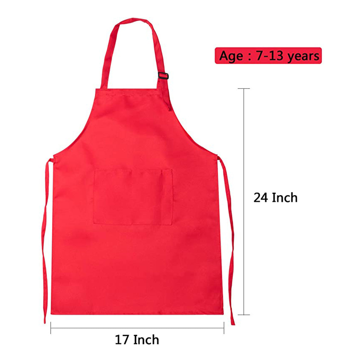 Mioliknya Kids Apron and Chef Hat Set Adjustable Child Apron for Boys and Girls Kitchen Cooking Baking Wear Aged 2-13 Years