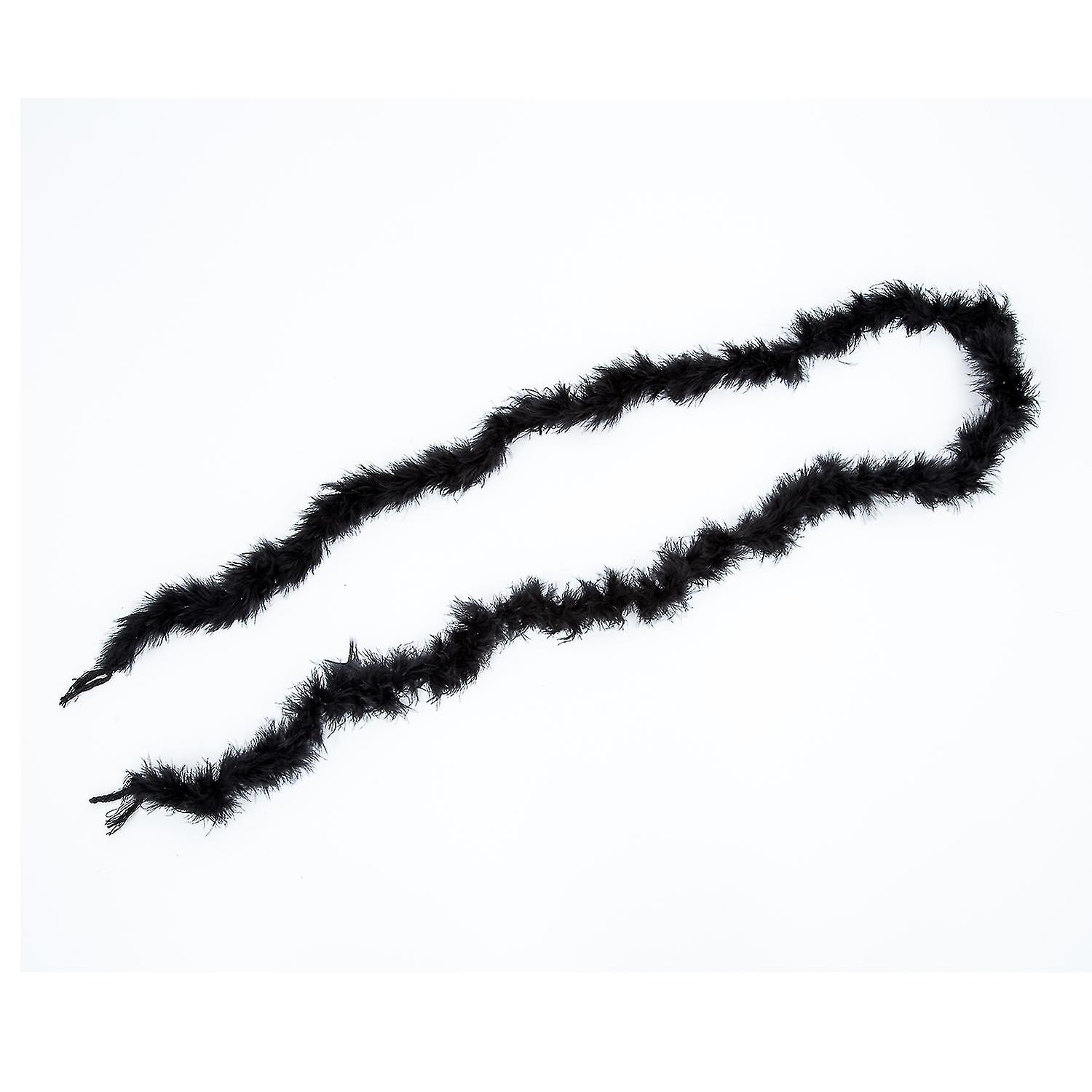 6 Foot Feather Boa For Night Wedding - Black