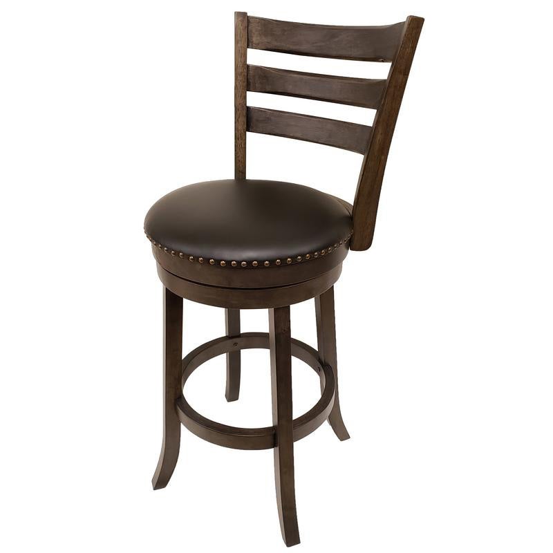 Copper Grove Aparan 24-inch Padded Grey Wood Swivel Stool