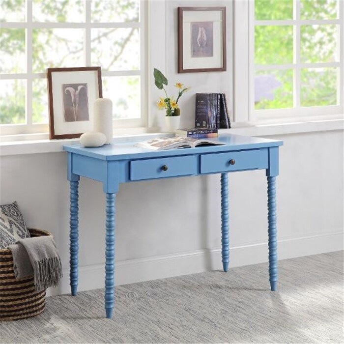 Altmar Writing Desk  Blue Finish