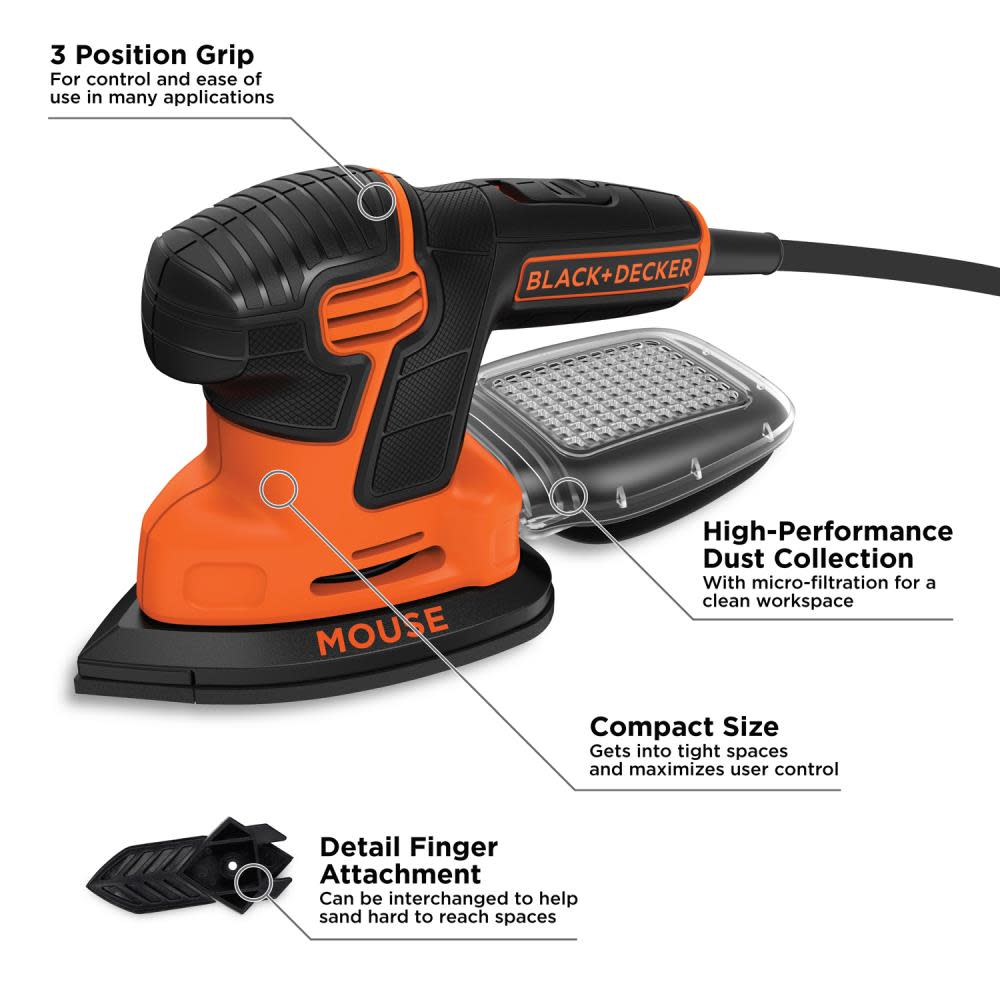 1.2 Amp MOUSE Detail Sander ;