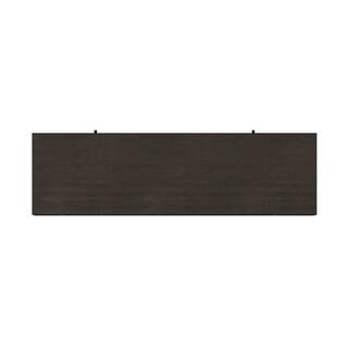 SCOTT LIVING BLAINE 54 in. Freestanding Media Console Wooden Electric Fireplace in Dark Brown Birch HDSLFP54W-5A