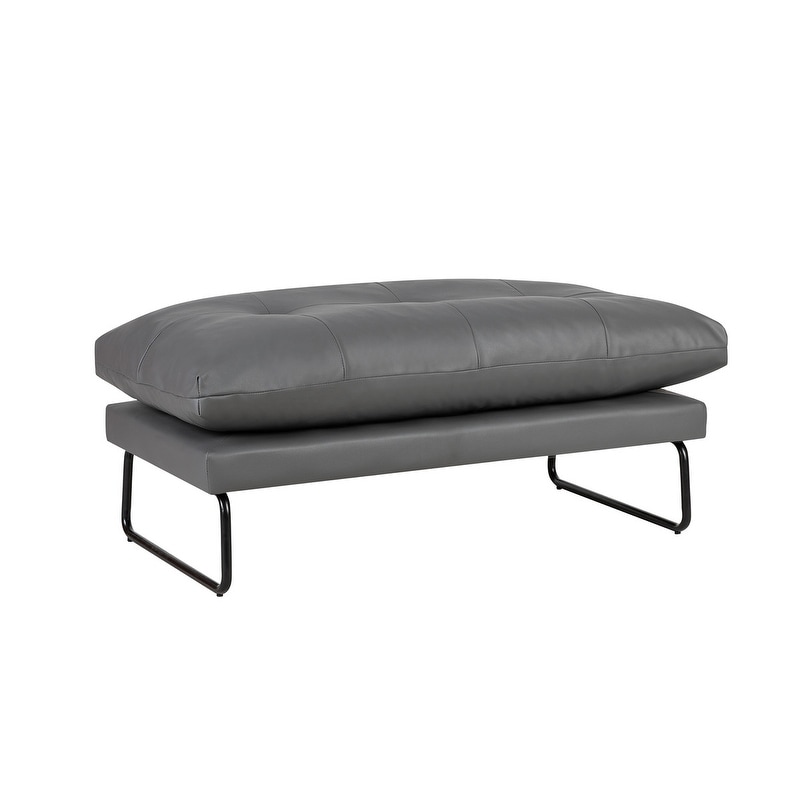 Karla PU Leather Contemporary Loveseat and Ottoman