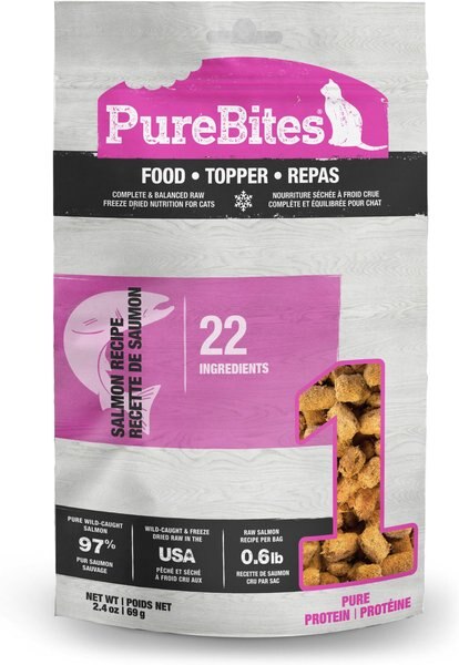 PureBites Salmon Freeze Dried Topper for Cats