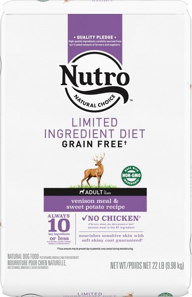 Nutro Limited Ingredient Diet Sensitive Support with Real Venison Meal and Sweet Potato Grain-Free Adult Dry Dog Food