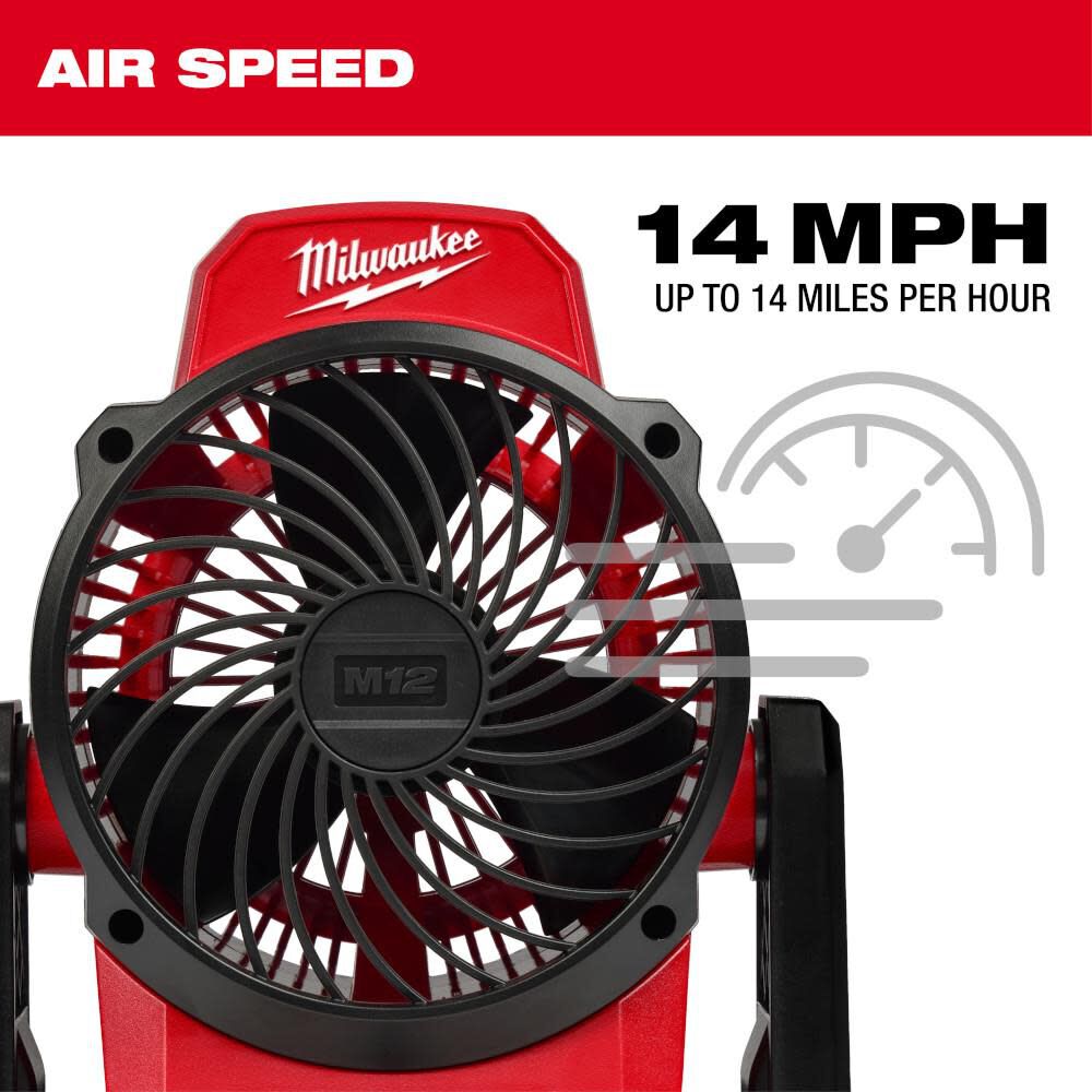 Milwaukee M12 Mounting Fan Reconditioned Bare Tool 0820-80 from Milwaukee