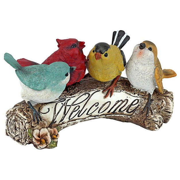 Design Toscano Birdy Welcome Statue Multicolored