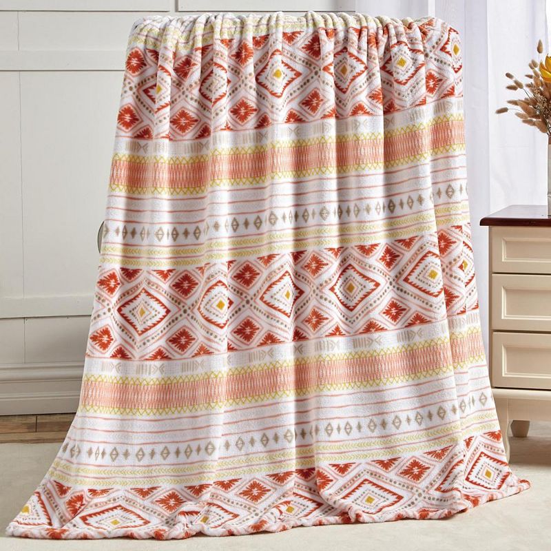 Plazatex Nayati Microplush Decorative All Season 50 X 70 Throw Blanket