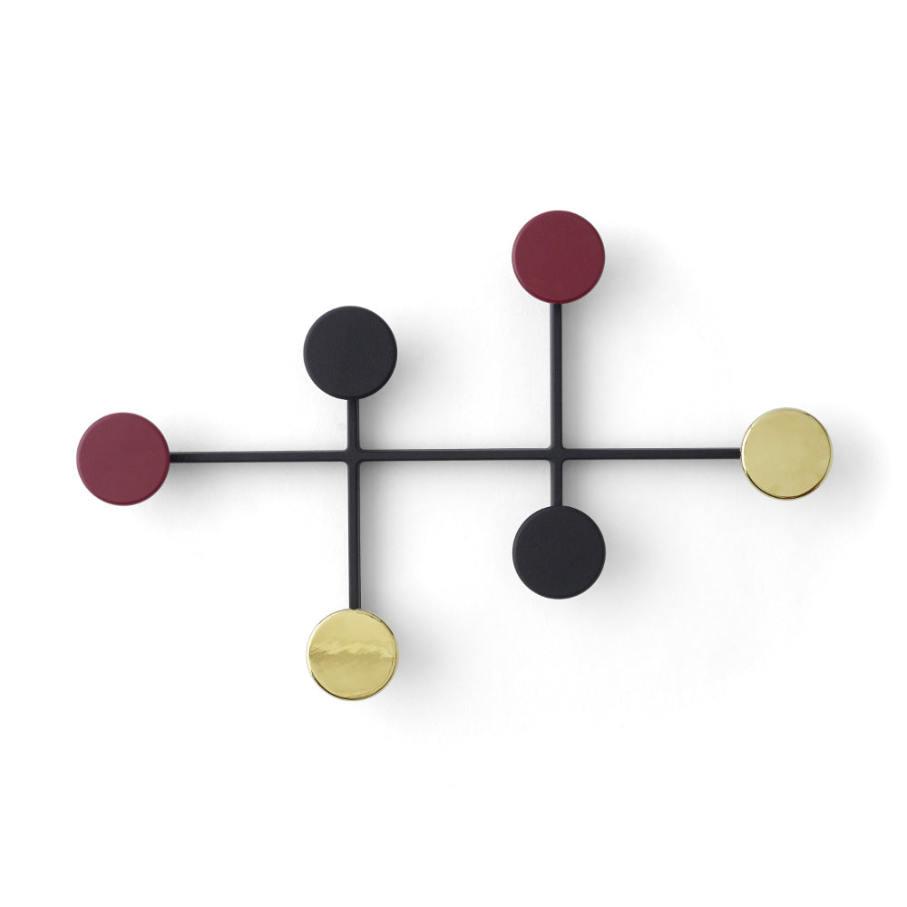 Afteroom Coat Hanger in Black & Brass