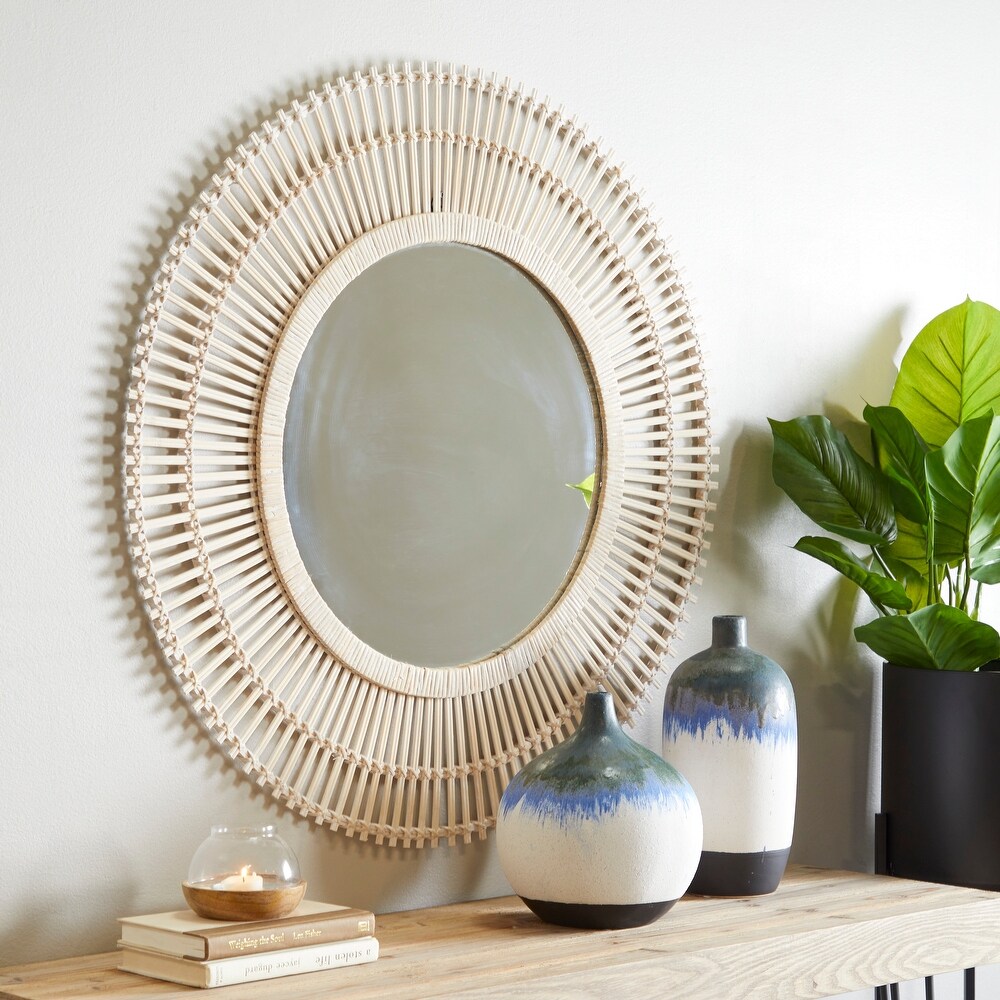 Rattan Bohemian Wall Mirror