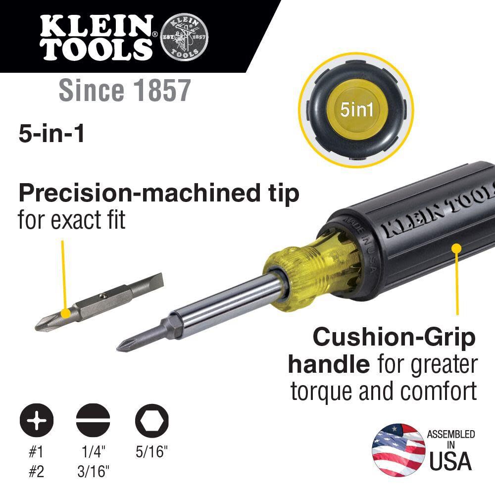 Klein Tools 5-in-1 Screwdriver/Nut Driver 32476 from Klein Tools