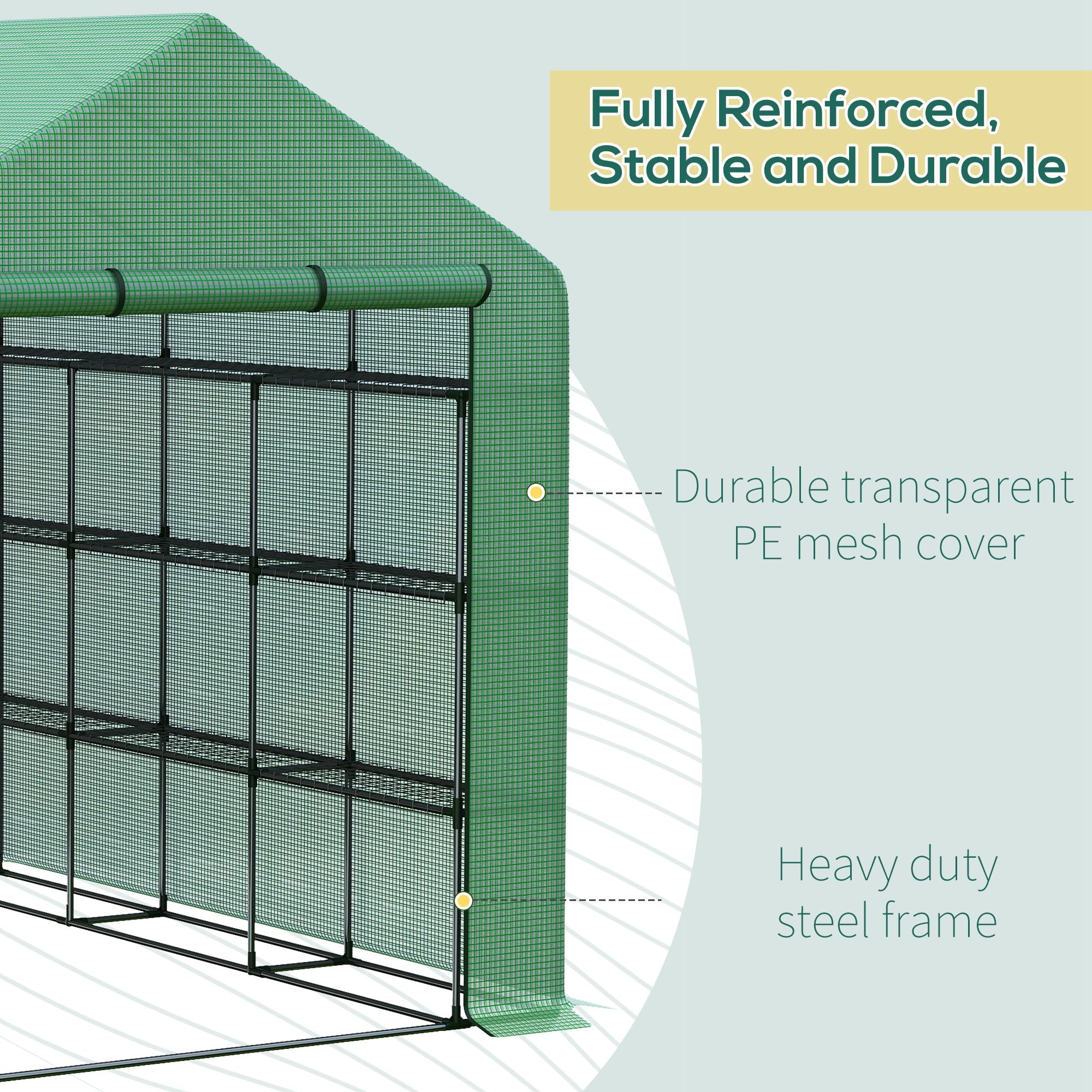 Portable Greenhouse Walk In Green House Outdoor Year Around Plant Gardening