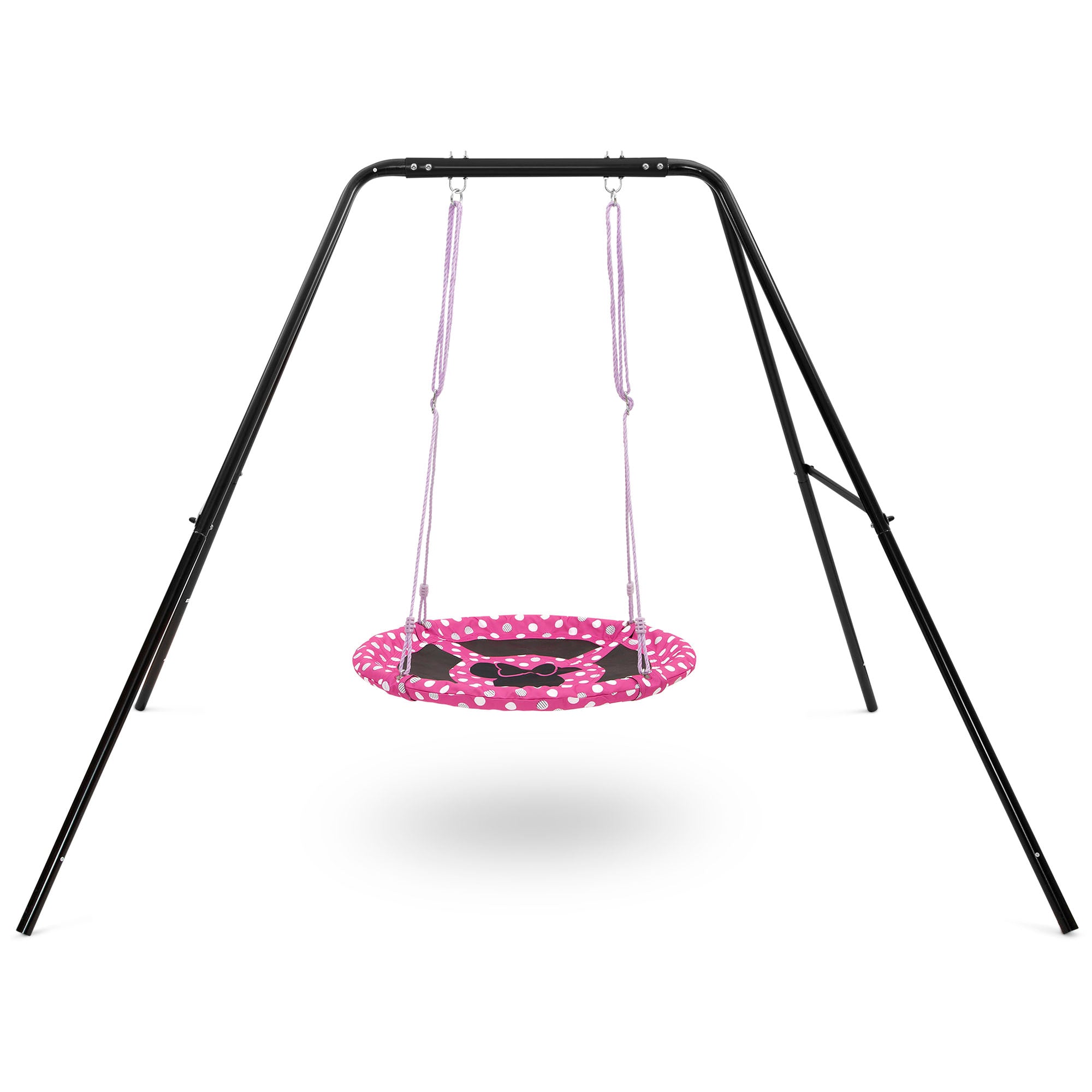 Disney Minnie Mouse 40-inch Saucer Swing – Includes Hardware for Swing Set or Tree Attachment