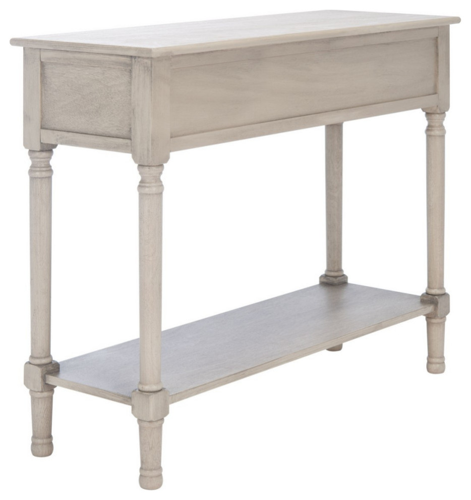 Piper 2 Drawer Console Table Greige   French Country   Console Tables   by AED Luxury Home Decor  Houzz