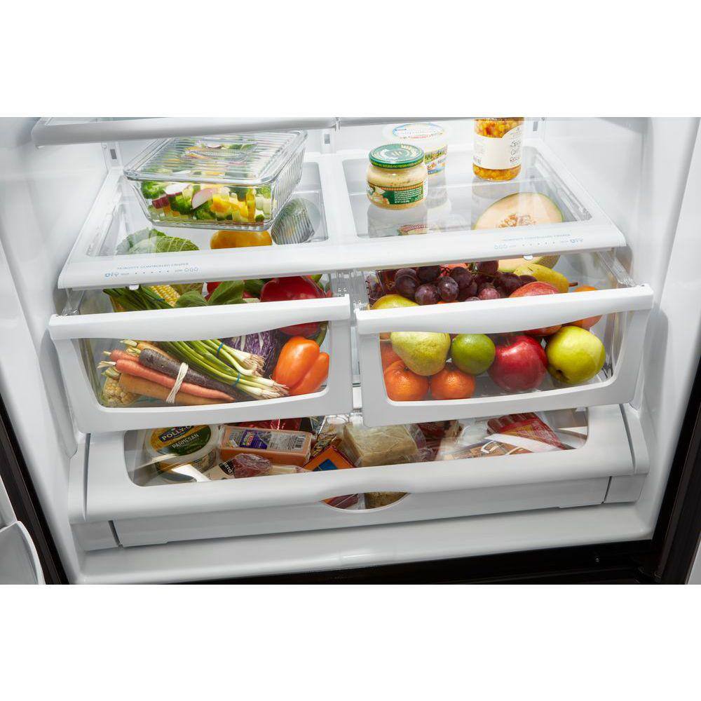 Whirlpool 25 cu. ft. French Door Refrigerator in Fingerprint-Resistant Stainless Steel WRF555SDFZ