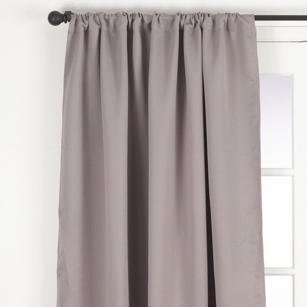 Saro Lifestyle Solid Rod Pocket Blackout Window Curtain Single Panel