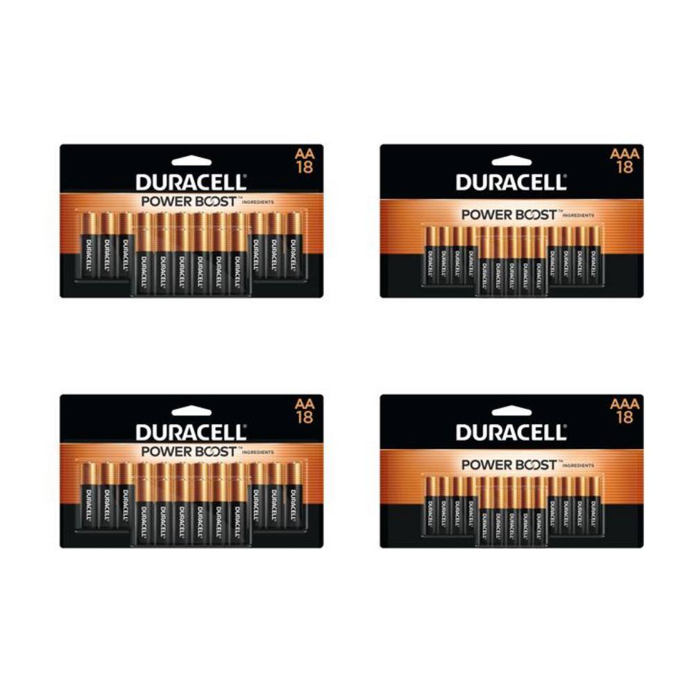 Duracell Coppertop 36-Count AA and 36-Count AAA Alkaline Battery Variety Pack (72 Total Batteries) 004133304286