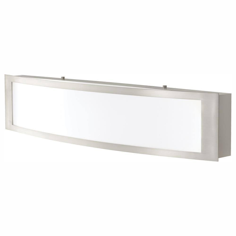 Home Decorators Collection 180-Watt Equivalent Brushed Nickel Integrated LED Vanity Light IQP1381L-3