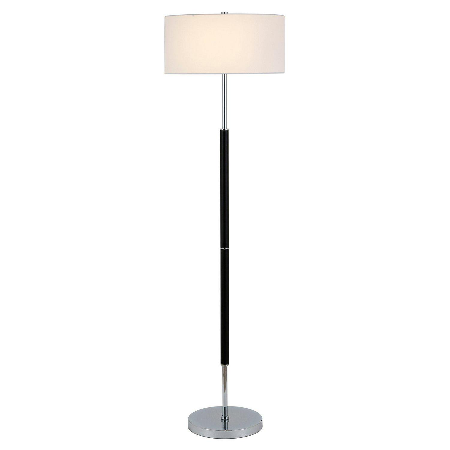 EvelynandZoe Contemporary Metal 2-Bulb Floor Lamp