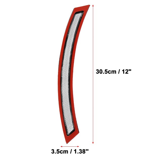 Unique Bargains 63147290093 63147290094 Car Front Bumper Reflector For Bmw F15 F85 Black Red White 2pcs