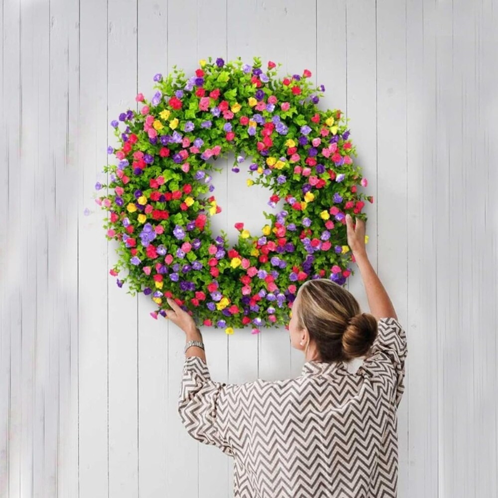 Rustic Highland Cow Spring Wreath