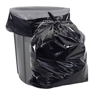 Aluf Plastics 55-60 Gallon Trash Bags - 1.5 MIL (eq) Black Trash Can Liners - 38